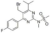 5-(bromomethyl)-4-(4-fluorophenyl)-6-isopropyl-2-[methyl(methylsulfonyl)amino]pyrimidine Structure,799842-07-2Structure