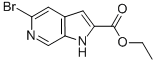 5-Bromo-1H-Pyrrolo[2,3-c]pyridine-2-carboxylic acid ethyl ester Structure,800401-70-1Structure