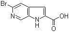 5-溴-1H-吡咯并[2,3-C]吡啶-2-羧酸结构式_800401-71-2结构式