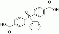 双(4-羧基苯基)苯基氧化膦结构式_803-19-0结构式