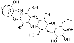 1,6-脱水-β-D-纤维四糖结构式_80325-59-3结构式