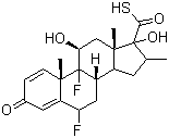 氟替卡松中间体结构式_80473-92-3结构式