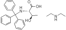 二乙胺(2S,3R)-3-羟基-2-(三苯甲游基氨基)丁酸酯结构式_80514-77-8结构式