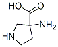 3-氨基吡咯烷-3-羧酸结构式_80546-88-9结构式