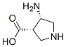 顺式-(9ci)-4-氨基-3-吡咯烷羧酸结构式_80546-89-0结构式