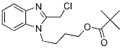 2,2-二甲基-丙酸-4-[2-(氯甲基)-1H-苯并咪唑-1-基]丁酯结构式_807316-60-5结构式