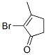 2-溴-3-甲基-2-环戊烯-1-酮结构式_80963-36-6结构式