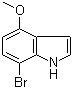 7-溴-4-甲氧基吲哚结构式_81224-16-0结构式