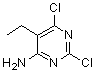 2,6-二氯-5-乙基-4-氨基嘧啶结构式_81316-68-9结构式