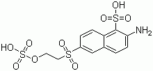 6-beta-乙基砜基硫酸酯-2-萘胺-1-磺酸结构式_81417-89-2结构式