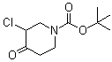 3-氯-4-氧代-1-哌啶羧酸-1,1-二甲基乙酯结构式_815575-86-1结构式