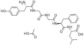白氨酸脑啡肽乙酸盐结构式_81678-16-2结构式