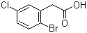 2-Bromo-5-chlorophenylacetic acid Structure,81682-38-4Structure