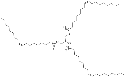 甘油基三(油酸-1-13C)结构式_82005-46-7结构式