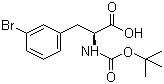 Boc-L-3-溴苯丙氨酸结构式_82278-73-7结构式