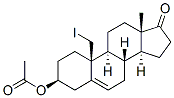 19-碘-5-胆甾烯-3beta-醇-17-酮 3-乙酸酯结构式_82341-96-6结构式