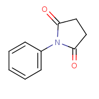 N-苯基琥珀酰亚胺结构式_83-25-0结构式