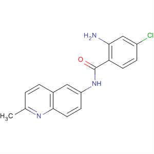 2-氨基-4-氯-n-(2-甲基-6-喹啉)苯甲酰胺结构式_832102-29-1结构式