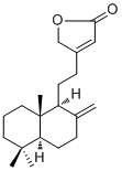 8(17),13-赖百当二烯-15,16-内酯结构式_83324-51-0结构式
