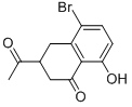 3-乙酰基-5-溴-8-羟基-3,4-二氢-2H-1-萘酮结构式_83344-22-3结构式