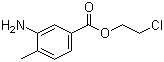 3-氨基-4-甲基苯甲酸 2-氯乙酯结构式_83488-00-0结构式