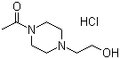 1-乙酰基-4-(2-羟基乙基)-哌嗪盐酸盐结构式_83502-55-0结构式
