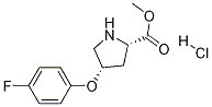顺式-(9CI)-4-(4-氟苯氧基)-L-脯氨酸甲酯盐酸盐结构式_83552-07-2结构式