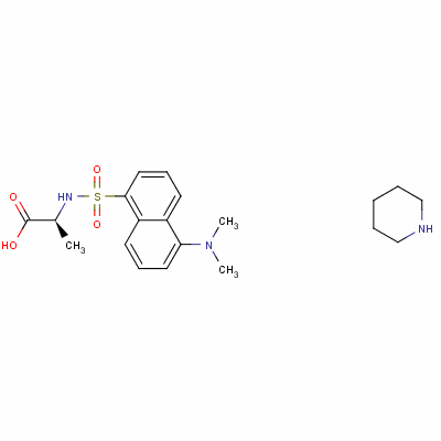 Dansyl-l-alanine piperidinium salt Structure,83803-56-9Structure