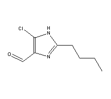 2-正丁基-4-氯-5-甲酰基咪唑结构式_83857-96-9结构式
