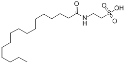 2-(棕榈酰氨基)乙烷磺酸结构式_83982-06-3结构式