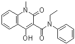N-乙基-n-苯基-1,2-二氢-4-羟基-1-甲基-2-氧代-喹啉-3-羧酰胺结构式_84088-99-3结构式