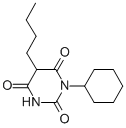 5-丁基-1-环己基-1,3-二氮杂烷-2,4,6-三酮结构式_841-73-6结构式