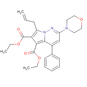 Diethyl 7-allyl-2-morpholin-4-yl-4-phenylpyrrolo[1,2-b]pyridazine-5,6-dicarboxylate Structure,844874-89-1Structure