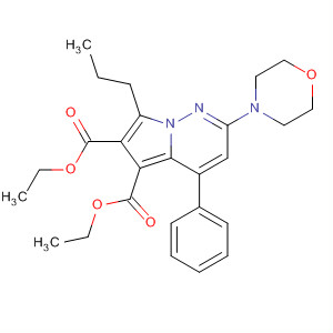 Diethyl 2-morpholin-4-yl-4-phenyl-7-propylpyrrolo[1,2-b]pyridazine-5,6-dicarboxylate Structure,844875-03-2Structure