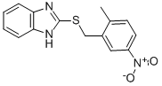 2-(2-Methyl-5-nitrobenzylthio)-1H-benzo[d]imidazole Structure,845879-34-7Structure