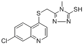 5-[[(7-氯-4-喹啉)磺酰基]甲基]-4-甲基-4H-1,2,4-噻唑-3-硫醇结构式_845885-91-8结构式