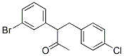 3-(3-溴苯基)-4-(4-氯苯基)丁基-2-酮结构式_848310-98-5结构式