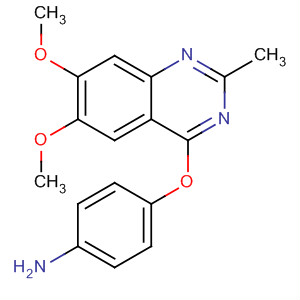 4-(6,7-二甲氧基-2-甲基-喹唑啉-4-基氧基)-苯胺结构式_849218-02-6结构式