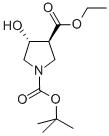 1,3-Pyrrolidinedicarboxylic acid, 4-hydroxy-, 1-(1,1-dimethylethyl) 3-ethyl ester, (3S,4R)- Structure,849935-85-9Structure