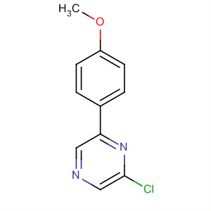 2-Chloro-6-(4-methoxy-phenyl)-pyrazine Structure,850221-79-3Structure