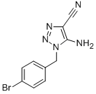 5-氨基-1-(4-溴苄基)-1H-1,2,3-噻唑-4-甲腈结构式_850374-96-8结构式