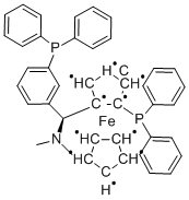 (S)-(+)-[(S)-2-苯基膦二茂铁](N,N-二甲基胺)(2-二苯基膦基苯)甲烷结构式_850444-36-9结构式