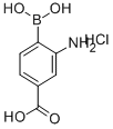 (2-氨基-4-羧基)苯硼酸盐酸盐结构式_850568-60-4结构式