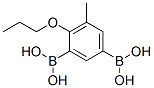 5-甲基-4-丙氧基-1,3-亚苯基二硼酸结构式_850568-70-6结构式