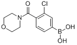 3-Chloro-4-(morpholine-4-carbonyl)phenylboronic acid Structure,850589-49-0Structure