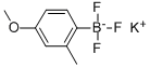 (4-甲氧基-2-甲基苯基)三氟硼酸钾结构式_850623-69-7结构式