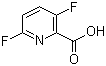 3,6-二氟吡啶-2-羧酸结构式_851386-45-3结构式