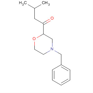 1-(4-Benzylmorpholin-2-yl)-3-methylbutan-1-one Structure,852237-37-7Structure