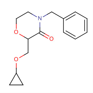 4-Benzyl-2-(cyclopropyl(hydroxy)methyl)morpholin-3-one Structure,852237-45-7Structure