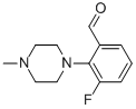 3-氟-2-(4-甲基-1-哌嗪)苯甲醛结构式_857263-82-2结构式